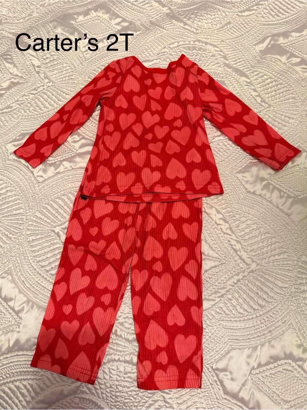 Carter's Red Heart Print Pajama Set